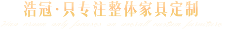 浩冠只专注整体家具定制